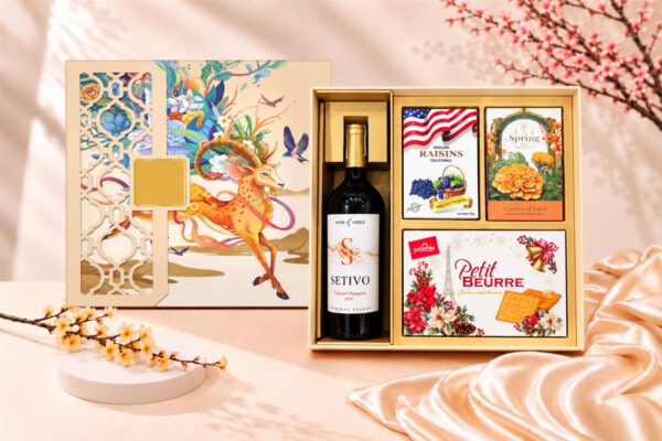Hộp Quà Tết Lộc Biếc Nghinh Xuân HQT2739