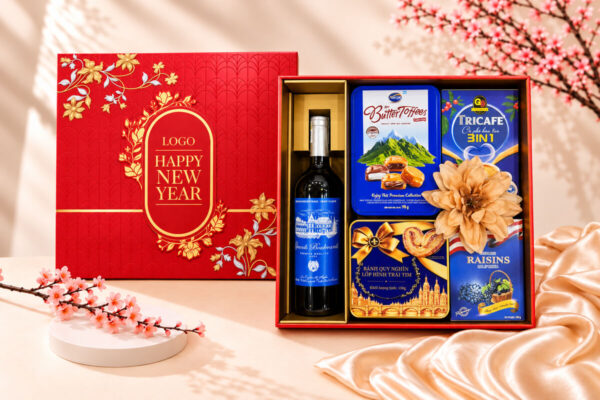 Hộp Quà Tết Happy New Year HQT2747